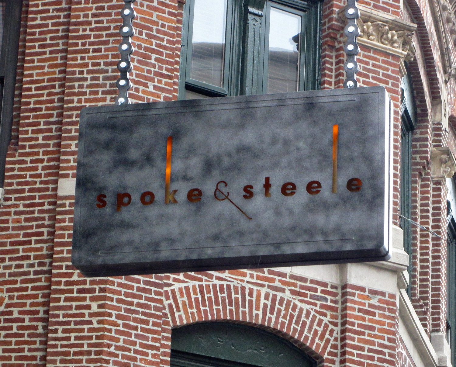 Spoke & Steele Restaurant Sign