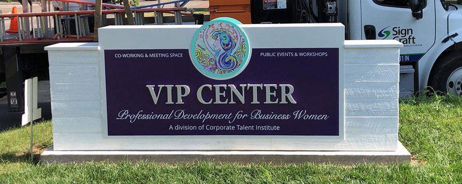 VIP Center Business Sign